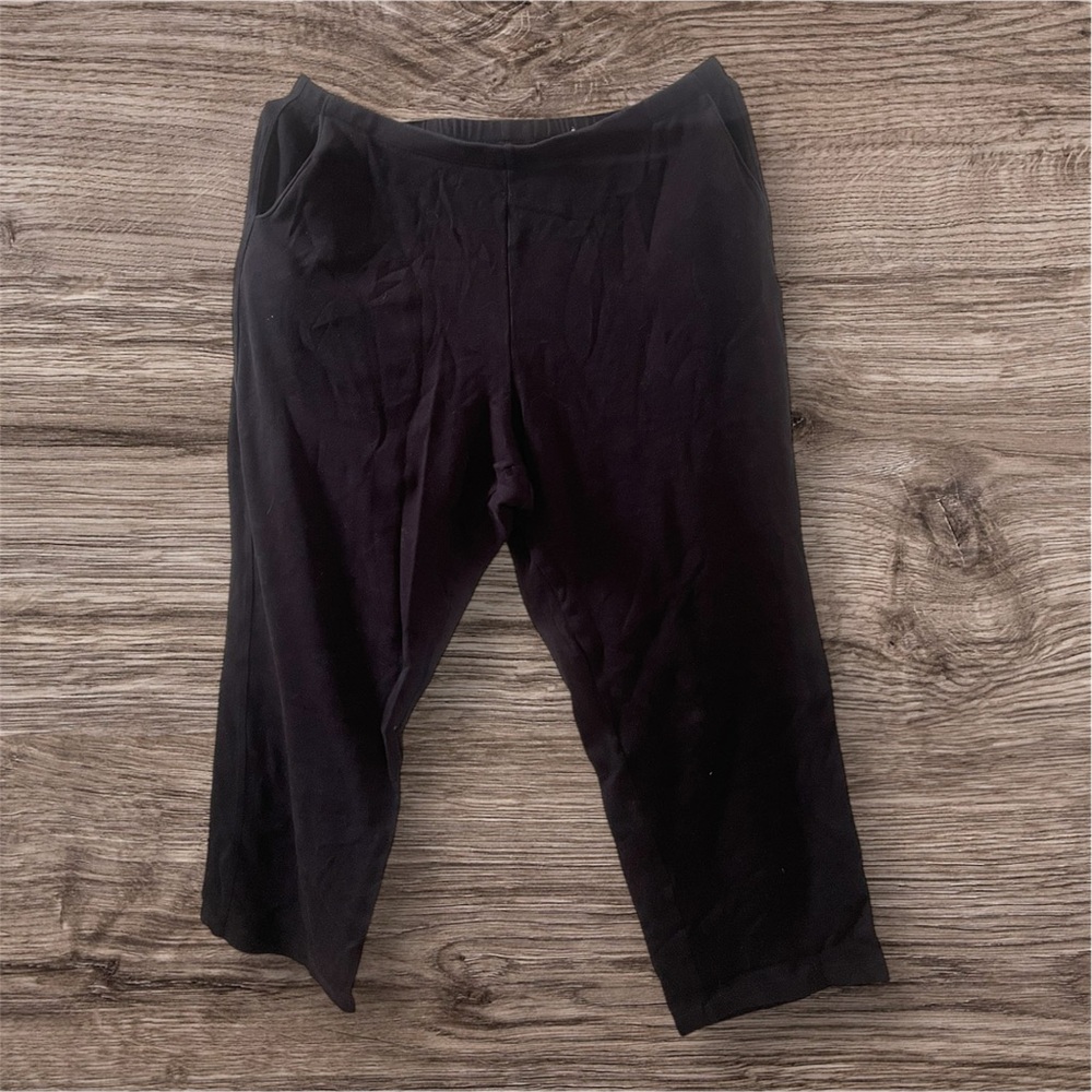 Croft & Barrow Classic Black Cropped Leggings